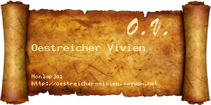 Oestreicher Vivien névjegykártya